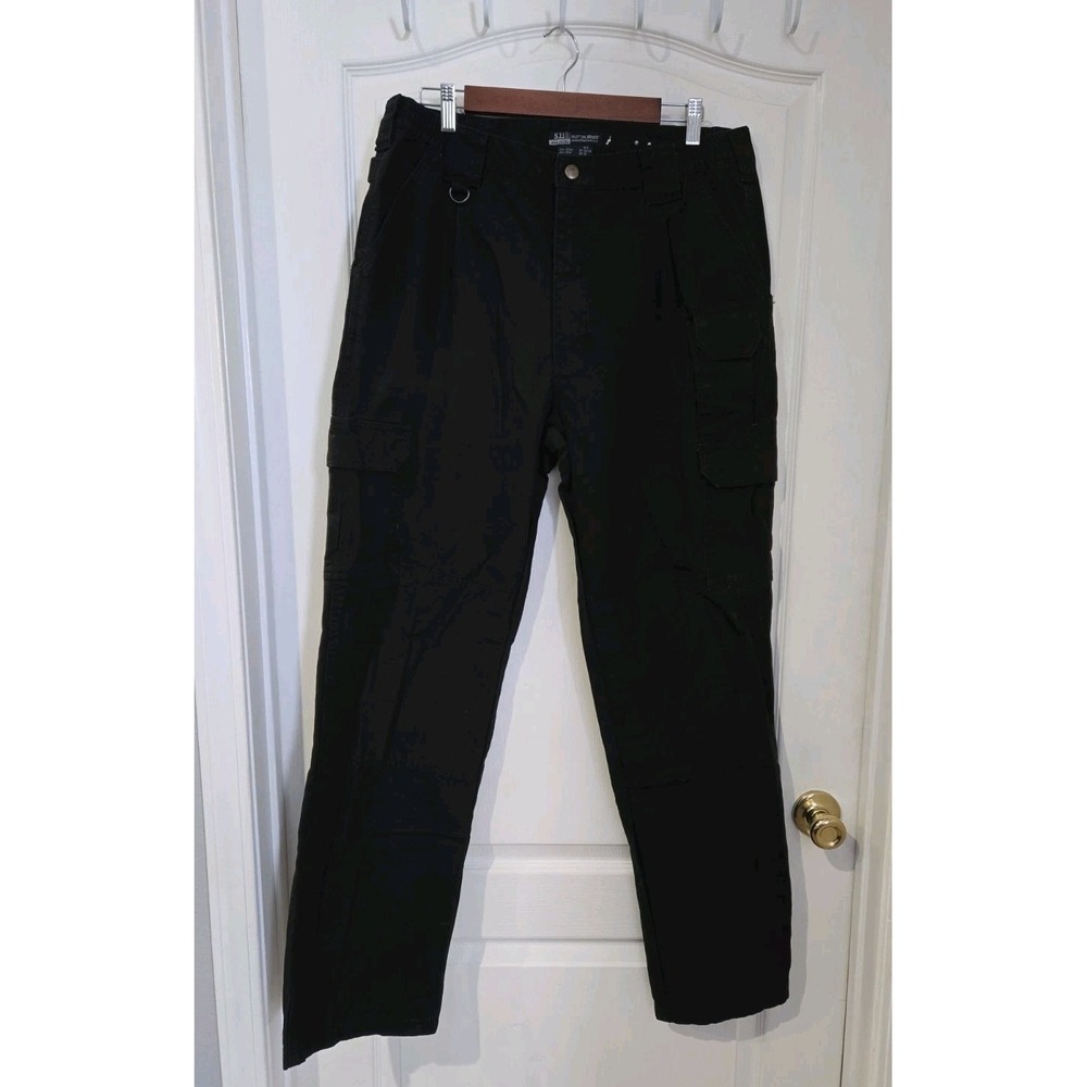 Mens 5.11 Tactical Black Cargo Utility Pants 36x34 Style 74251 Cotton Workwear